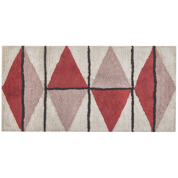 Teppich PURNIA Bunt 80 x 150 cm Baumwolle