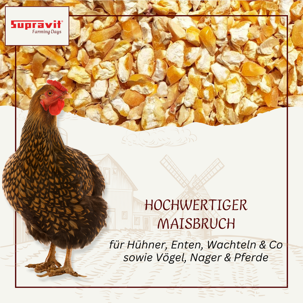 Supravit Farming Days Maisbruch für Hühner, Enten, Wachteln sowie Vögel, Nager und Pferde