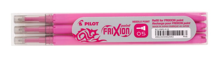 PILOT Mine FriXion Point pink, 3er Set