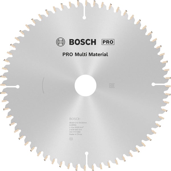 Bosch Pro Multi Material Kreissägeblatt, 235x2,4/1,8x30 Millimeter, 64 Zähne