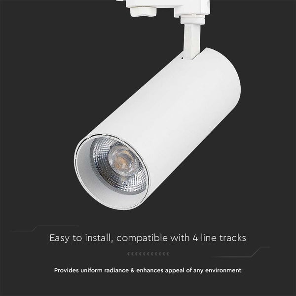 V-TAC VT-47050-W - LED-Schienenleuchten - COB-Schienenleuchten - IP20 - Weiß - 40 Watt - 3150 Lumen