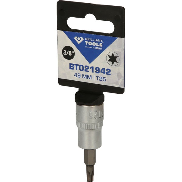 Brilliant Tools Steckschlüssel-Einsatz, T25, 49 mm, 3/8 Zoll