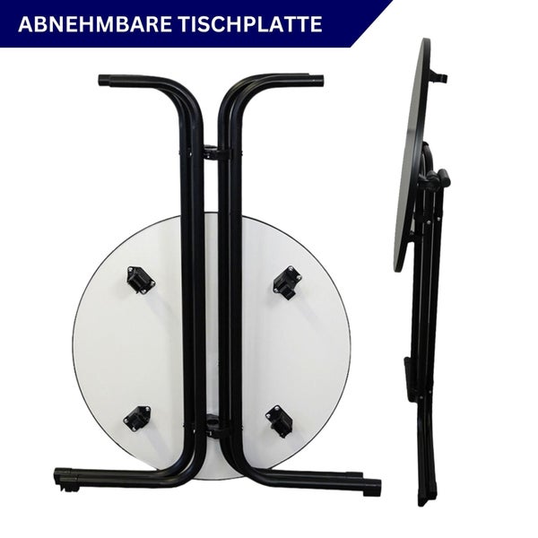 Klapptisch mit abnehmbarer Tischplatte
