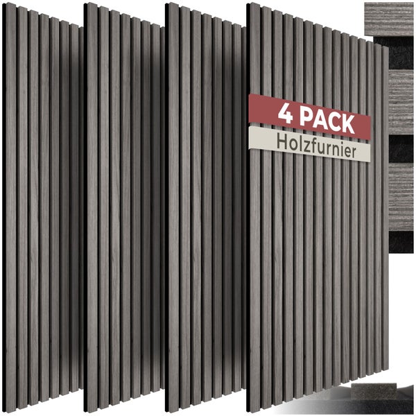 Holzfurnier im Viererpack zur Wandgestaltung