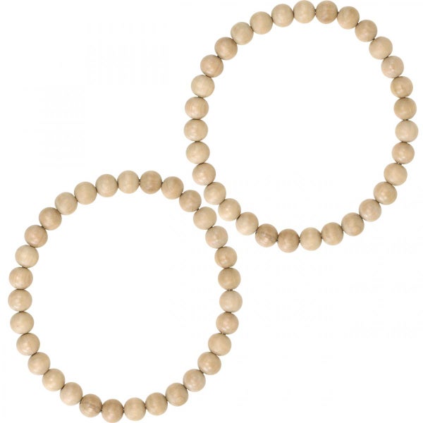 Dekorative Holzkugelkette in Form einer Acht