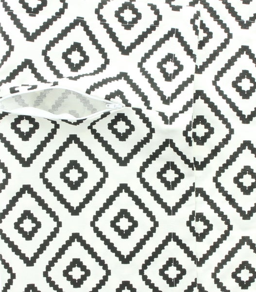 FRANK FLECHTWAREN | Kissenhülle White & Black, BAUMWOLLE, POLYESTER, 40 x 60 cm
