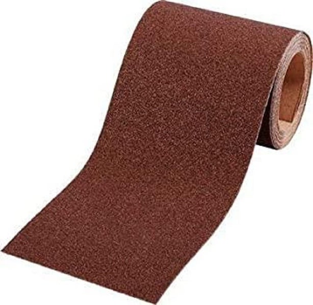 kwb Schleifpapier-Rolle K-180 - 93 mm x 5 m - Für Metall und Holz - Korund - Ideal für Hand- und Schwingschleifer