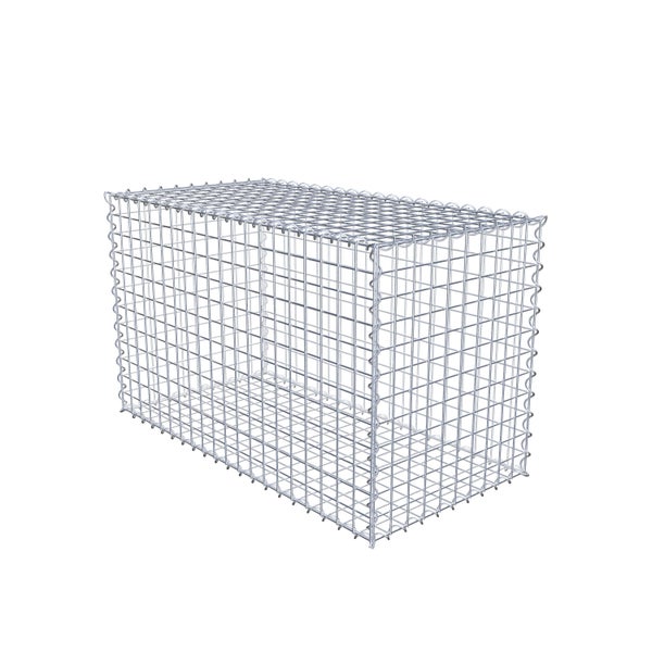 Gabione 100 cm x 60 cm x 50 cm (L x H x T), Maschenweite 5 cm x 5 cm, Spirale
