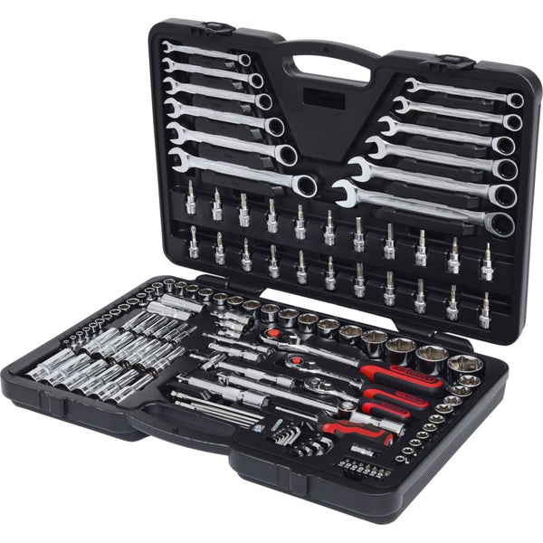 KS TOOLS 1/4+3/8+1/2 CHROMEplus Steckschlüssel-Satz 124tlg. - 918.0724