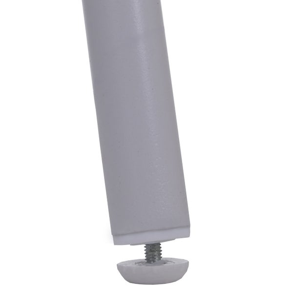Möbelbein mit verstellbarem Standfuß.