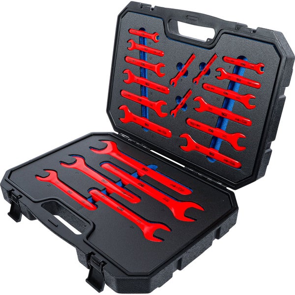 Gabelschlüsselsatz im Werkzeugkoffer