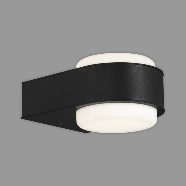 LED Außenwandleuchte UP-&Downlight 4000K schwarz 6,5W IP44 Kunststoff Briloner