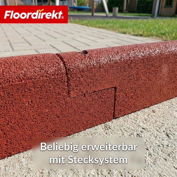 Gummieinfassung für Spielplätze mit Stecksystem