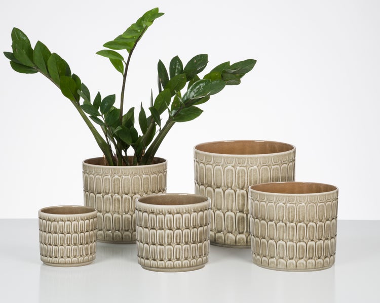 Scheurich Lagom, Blumentopf aus Keramik,  Farbe: Luna, 18,6 cm Durchmesser, 17,2 cm hoch, 6 l Vol.