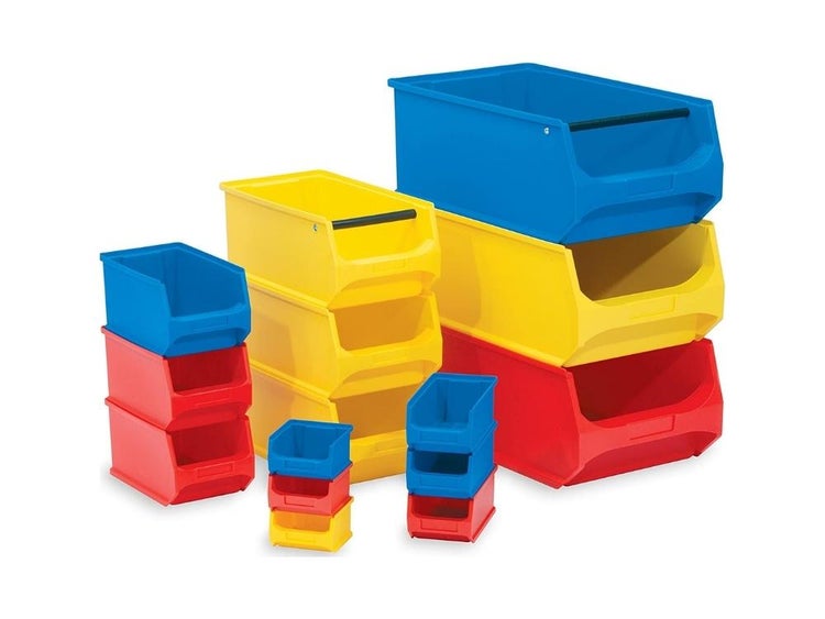 PROREGAL Blaue Sichtlagerbox 4.0 HxBxT 15 x 20 x 35 cm 7,2 Liter Sichtlagerbehälter Sichtlagerkasten Sichtlagerkastensortiment Sortierbehälter
