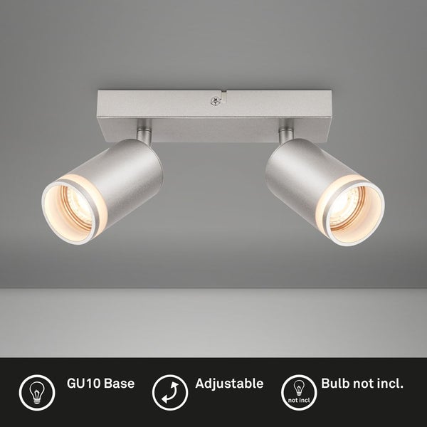 Deckenstrahler Deckenleuchte Deckenlampe Schlafzimmer Schwenkbar 2-flammig GU10