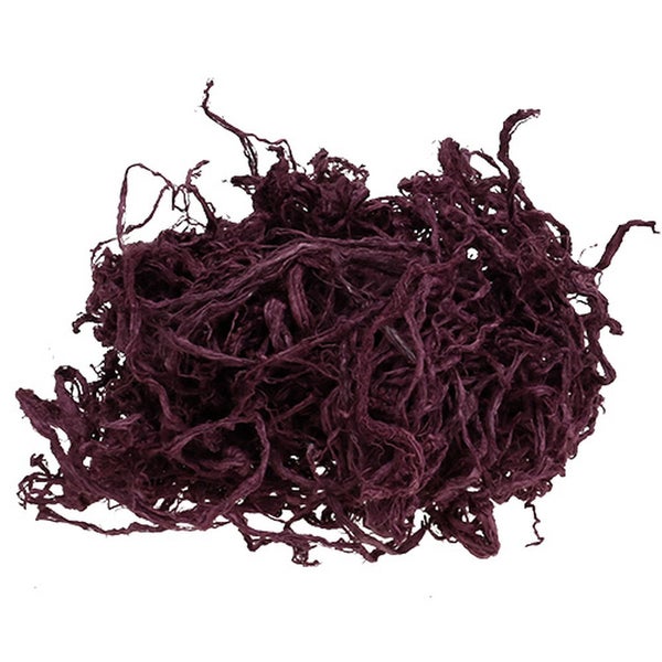 Violette Sisalwolle aus Naturfaser zum Basteln und Dekorieren.