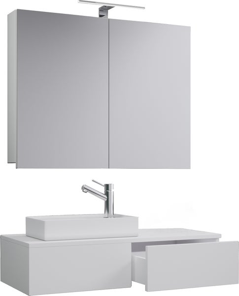 3-tlg Gäste WC Waschplatz Waschtisch Gudas Schrank