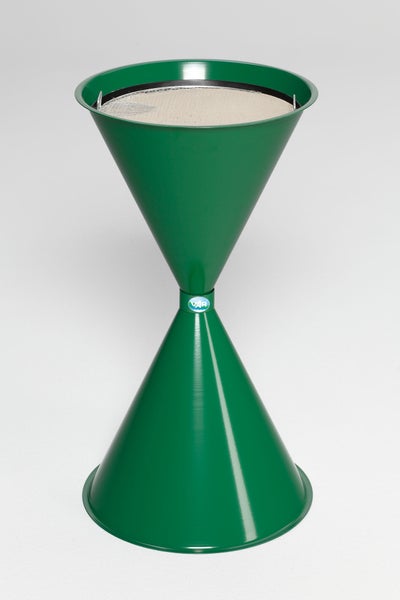PROREGAL Klassischer Standascher Für Innen Außenbereich HxBxT 73 x 40 x 40 cm Stahlblech Grün
