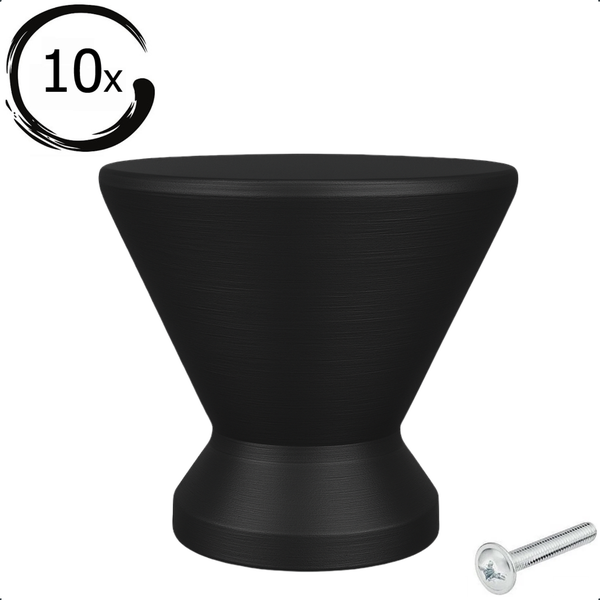 Zehn Möbelknöpfe mit Schraube