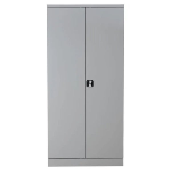 PROREGAL Stahlschrank Bee 8 Fachböden HxBxT 195 x 92 x 42 cm Verzinktes Fachbodenmaterial Grau & Grau