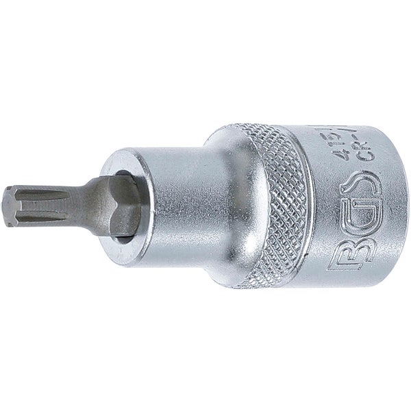 BGS Bit-Einsatz Antrieb Innenvierkant 12,5 mm (1/2) Keil-Profil (für RIBE) M6 - 4151