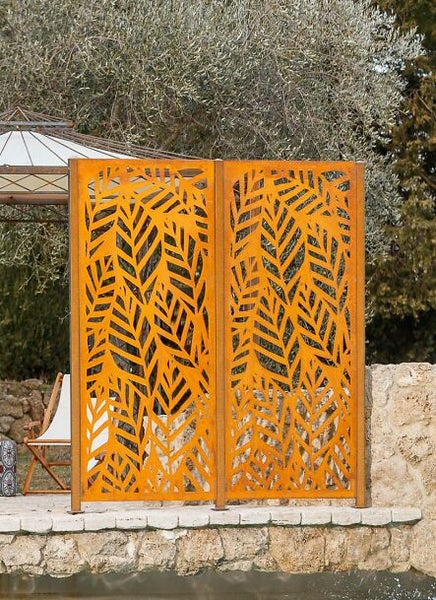 Sichtschutzwand ELEO Livenza 60 x 158 cm - Cortenstahl rost