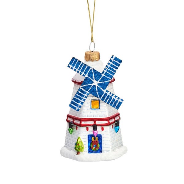 Holländische Mühle Weihnachtskugel - Sass & Belle