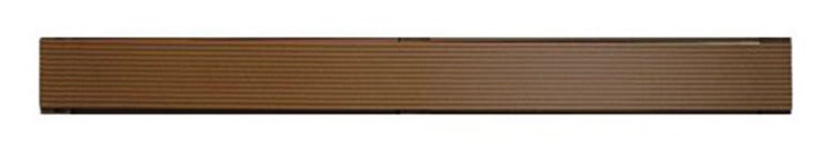 GartenLand WPC Abschlussprofil Flach 10 x 65 x 3600 mm Schokobraun