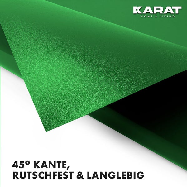 FLOORDIREKT Untersetzer Majesty  - mit abgeschrägter Kante für Blumentöpfe - Bodenschutz - Grün - 90 cm - Rund