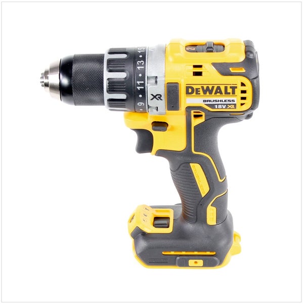 DeWalt Akku-Bohrschrauber 18 Volt XR Brushless mit Schnellspannbohrfutter und einstellbarem Drehmoment.