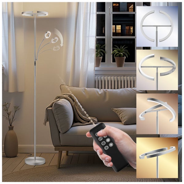 Stehleuchte mit Fernbedienung im Wohnzimmer