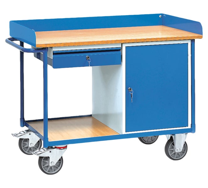 Werkbankwagen mit Schublade und Schrankfach