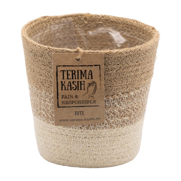 Korb Gaby Cremé – Jute – Terami Kasih – ⌀14 cm –↕ 15 cm