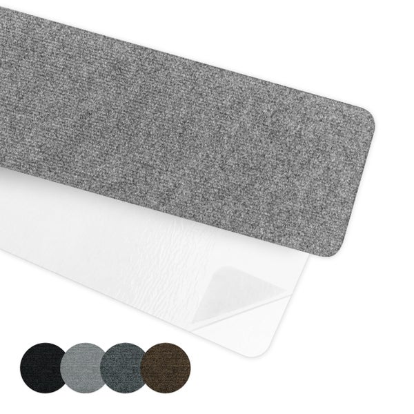 Stufenteppich aus Textil mit selbstklebender Rückseite und vier weiteren verfügbaren Farbvarianten