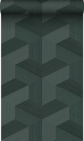 Origin Wallcoverings Öko-Strukturtapete 3D-Muster Schwarz - 0.53 x 10.05 m - 347952