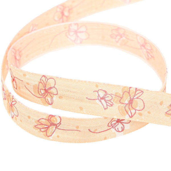 Dekoratives Geschenkband mit Blumenmuster
