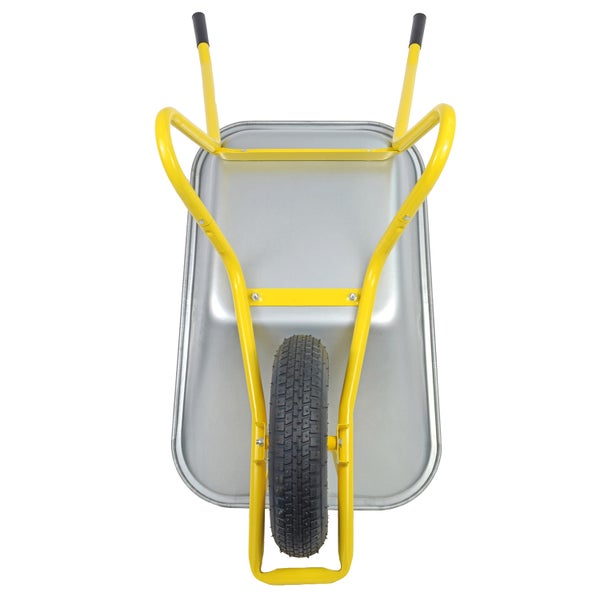 Schubkarre mit Stahlwanne und Luftrad