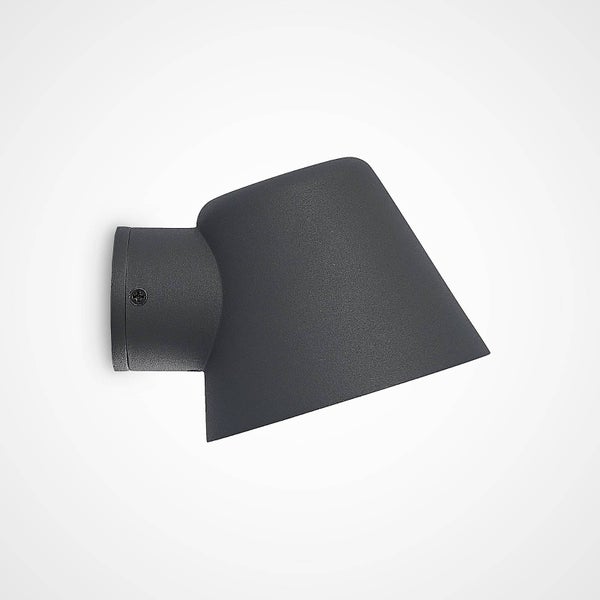 Lindby Wandleuchte außen Ileyna (spritzwassergeschützt (Modern) in Schwarz aus Aluminium (1 flammig, GU10) - Außenwandleuchten Wandlampe Led Außenlampe Outdoor für Außenwand/Hauswand