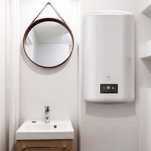 Flacher wandmontierter elektrischer Warmwasserbereiter mehrere Positionen CESL C De Dietrich 80 L