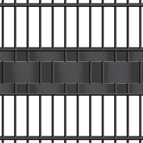 Zaunelement mit horizontalen und vertikalen Stahlstreben