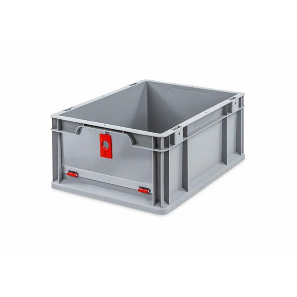 PROREGAL SparSet 5x Eurobox NextGen Insight Cover HxBxT 17 x 30 x 40 16 Liter Niedrig/Rot Eurobehälter Transportbox