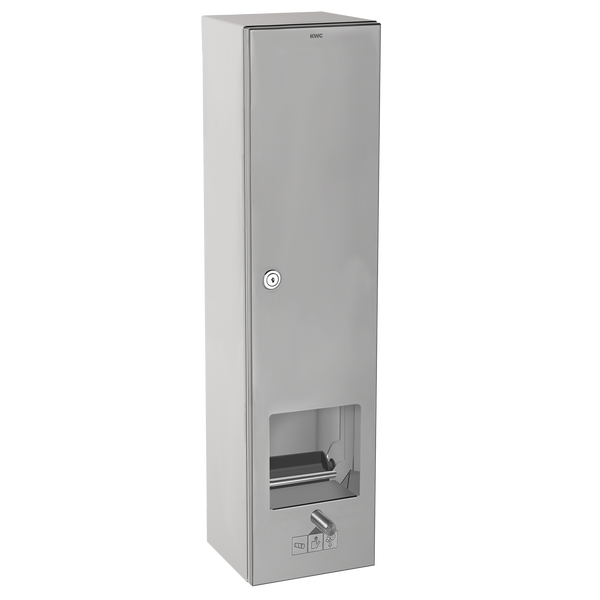 KWC Toilettenpapierspender aus Edelstahl für mehrere Rollen, abschließbar, zur Wandmontage.