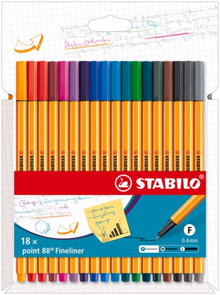 STABILO Fineliner point 88® 18er Set