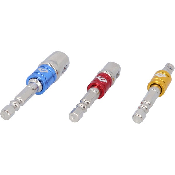 BRILLIANT TOOLS 1/4 Vierkant-Adapter-Satz 1/4 + 3/8 + 1/2 3tlg. - BT053003