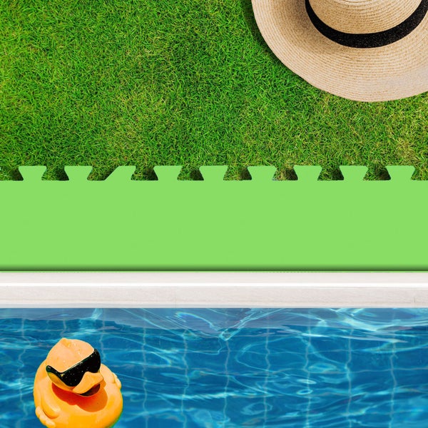 eyepower 8 Große Matten: 1,9m² Poolunterlage 50x50 Boden Poolmatte - Pool Unterlage Outdoor Matte Poolunterlage Matten - Platten für Pool Schutzmatte unter Pool - Bodenmatte Pool Outdoor Puzzlematte
