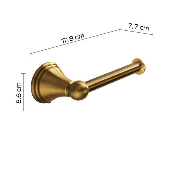 Toilettenpapierhalter zur Wandmontage in Bronzeoptik | Rosa