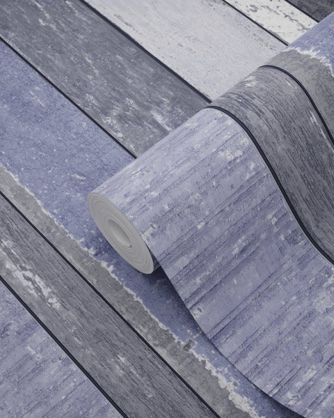 Tapetenrolle mit Holzplankenmuster