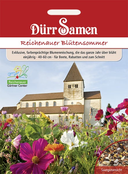 SEEDHERO Logo, Samentüte für Bio-Kornblumen Blue Ball, Centaurea cyanus, mit Bio-Siegel und Bio-Logo der Europäischen Union.