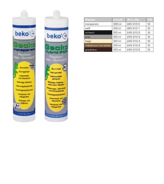 beko Gecko Hybrid POP 310ml graubraun 245 310 6